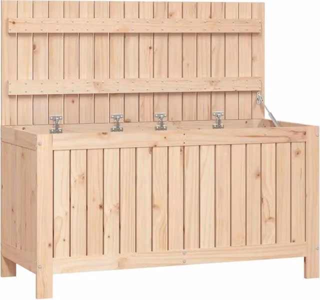 Contenitore da giardino in legno massello di pino beige CFW1220266 L/P/H: 115 x 49 x 60 cm