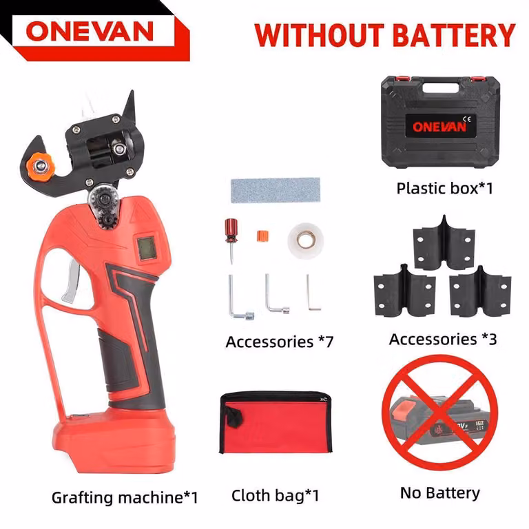 Forbici da rifinitura 2 in 1 senza spazzole - Forbici da giardino elettriche - Lama U/V, compatibili con 18 V, senza batteria, in metallo, impugnatura antiscivolo - Braun
