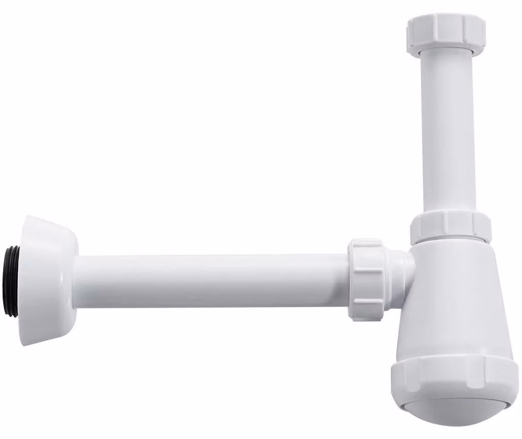 CERANO - Sifone per lavabo - 5/4" - plastica - DN32-50/250 mm - bianco lucido