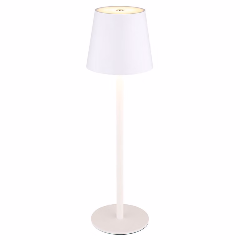 Lampada da tavolo a LED, bianca, touch dimmer, H 36 cm