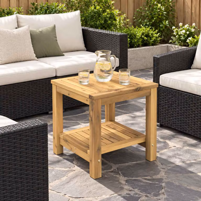 vidaXL Tavolino da salotto Sbiancato 40,5 x 40 x 45 cm