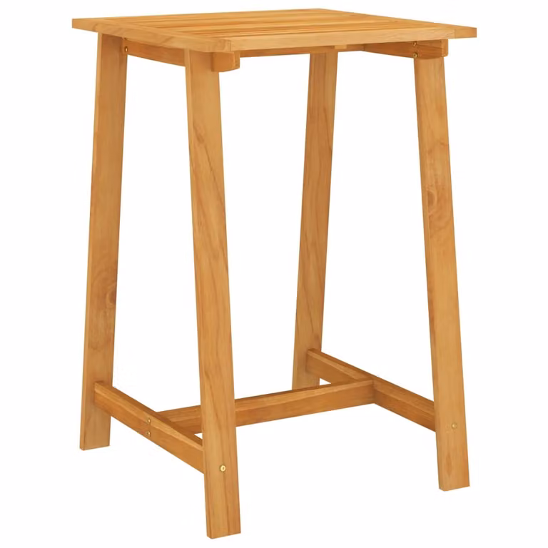 The Living Store Tavolo bar da giardino 70x70x104 cm Legno massiccio di acacia