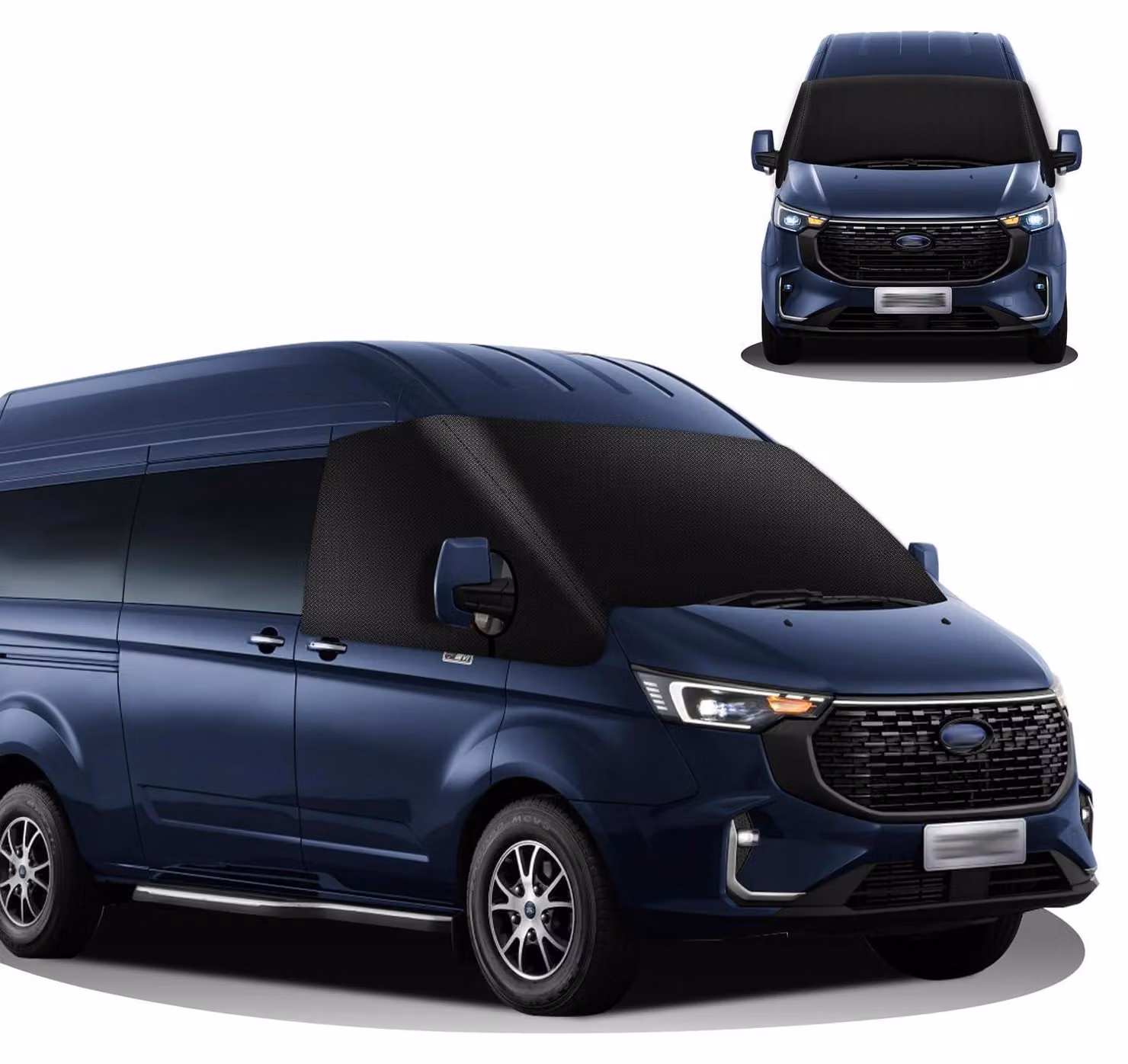 Copertura per parabrezza in tessuto Oxford 600D, impermeabile, con protezione solare e antigelo, per Ford Transit MK7