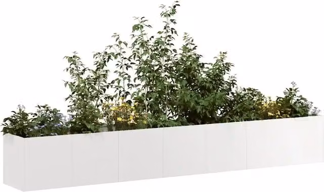 Fioriera-Vaso-Contenitore per Piante 280x40x40 cm in Acciaio Inox