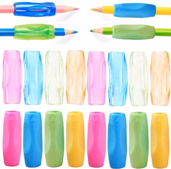 Supporti ergonomici per penne in silicone, confezione da 16 pezzi