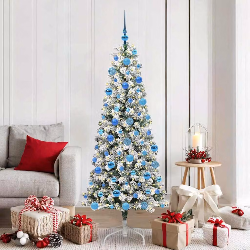 Maison Exclusive - Albero di Natale artificiale pieghevole verde e bianco 180 cm