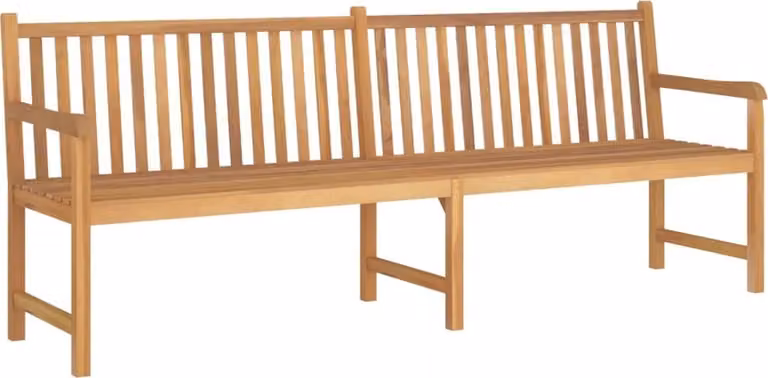 The Living Store Panca da giardino 228 cm in legno massiccio teak