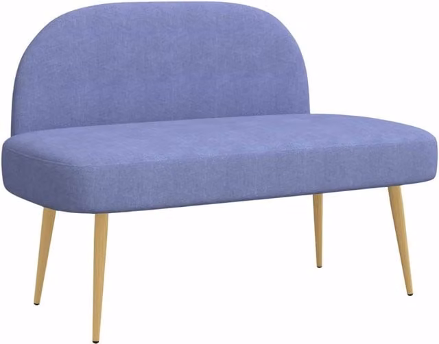 Panchina imbottita con schienale Blu Jeans DESIGN IN L: 110 cm, P: 60 cm, H: 76 cm CFW4308594