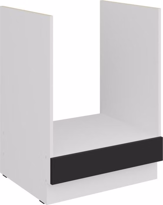 Mobiletto per stufa LUNARA - larghezza 60 cm, nero / bianco