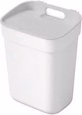 Pattumiera Curver Ready con coperchio a ribalta in plastica, Bianco, 10 l