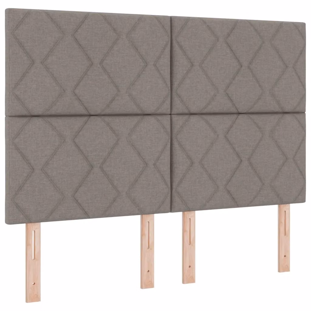 Testiera con LED e porta USB vidaXL in tessuto beige o grigio con illuminazione integrata – 2