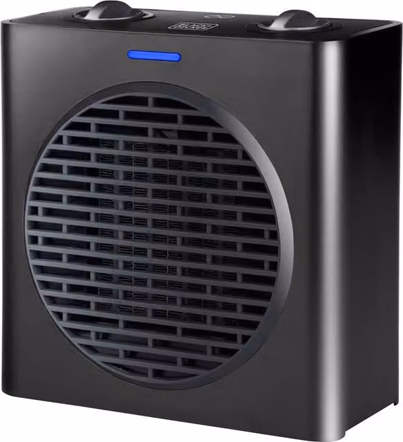 Termoventilatore in ceramica Black & Decker da pavimento, 1500W, colore nero