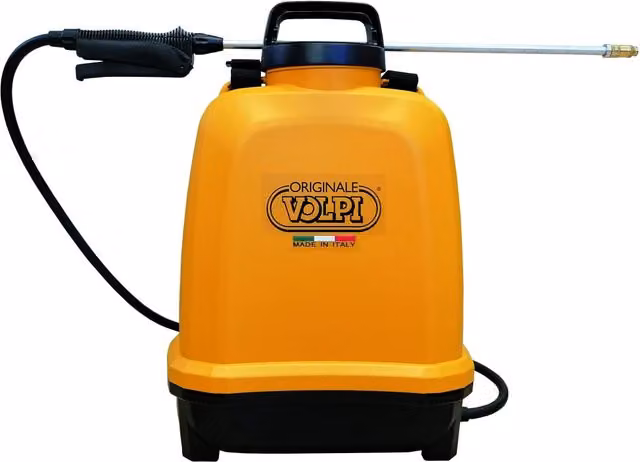 Pompa a Zaino Elettrica Volpi VITA12 Black e Yellow con Batteria Ricaricabile e Luce LED