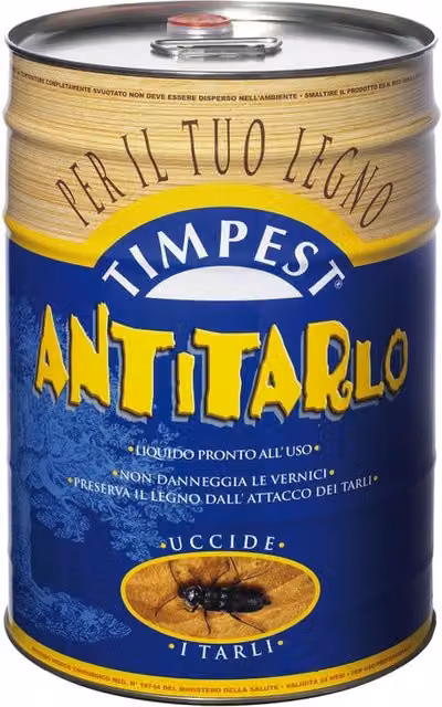 Antitarlo TIMPEST a base solvente incolore da 25 L