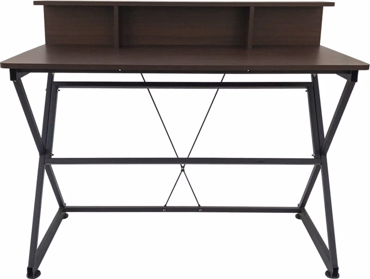 Scrivania da ufficio per computer e laptop Stoer - stile industriale vintage - larghezza 110 cm