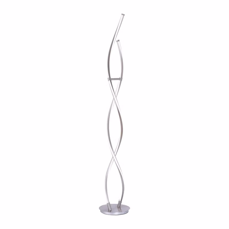 Q-MALINA Paul Neuhaus Lampada da terra, acciaio, 1 pannello LED da 23 W 2700-5000 K, 1 pannello LED da 27 W 2700-5000 K (illuminazione interna), IP20