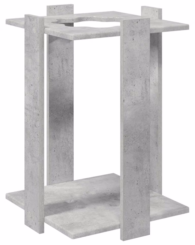 Supporto per stecche da biliardo, realizzato in materiale composito, dimensioni 42 x 43 x 60 cm, colore grigio cemento