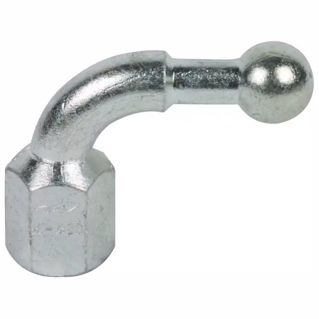 Perno sferico Dehn D 25 mm, angolato a 90°, con filettatura interna M16 757600