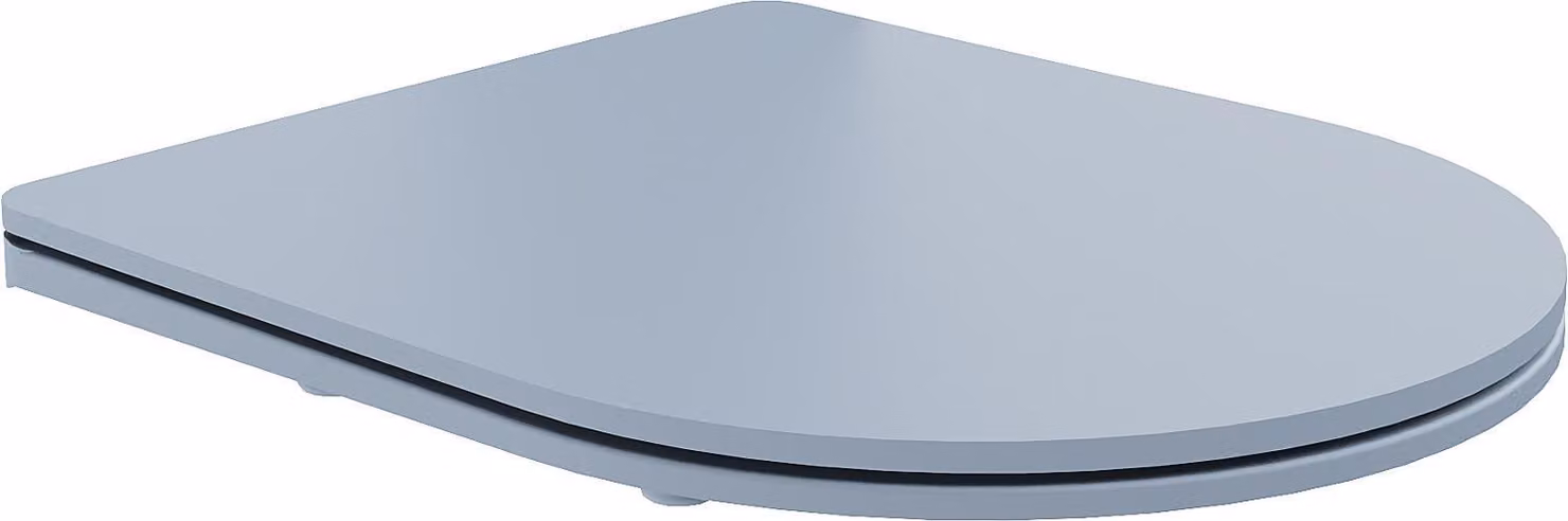Mexen tavoletta a chiusura rallentata slim, duroplast, grigio-blu opaco - 39740069