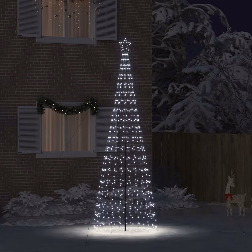 vidaXL Albero di Natale LED EKENAS 400 cm 800 LED Bianco freddo