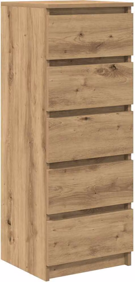 Credenza con Cassetti Rovere Artigianale 37,5x35x99 cm