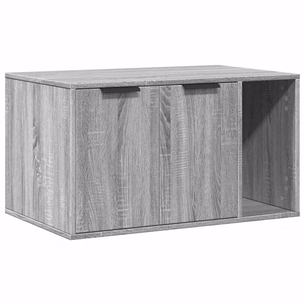 Recinto Lettiera Gatti Grigio Sonoma 80x50x45 cm in Truciolato