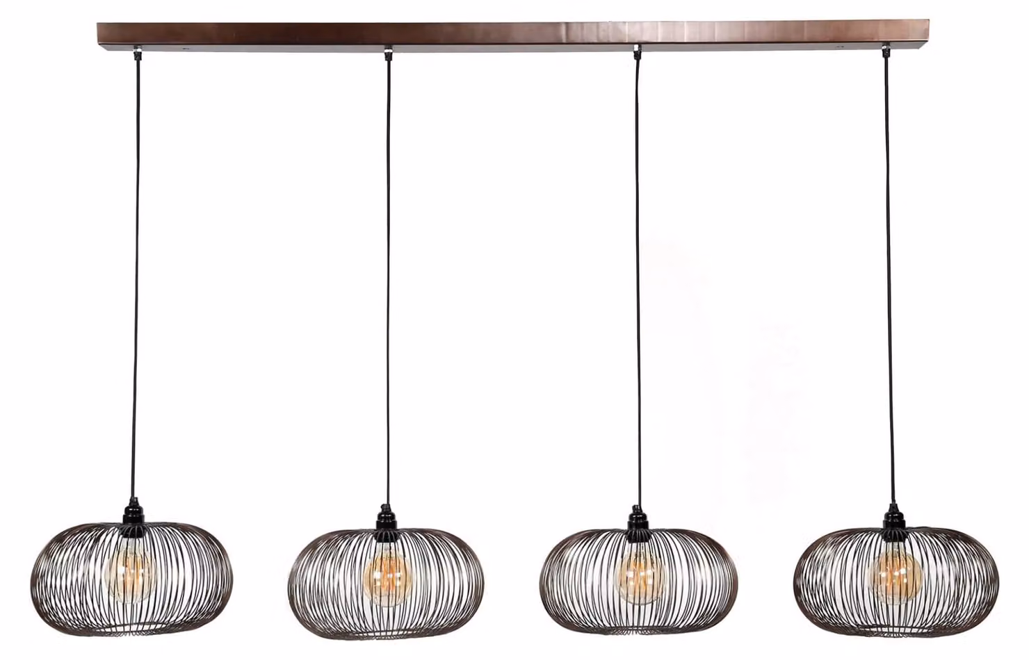 Lampada da soffitto FURNLUX Twist rame 170 cm / Colore principale: marrone / Dimensioni: 170 x 150 x 35 cm