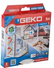 Paraspifferi adesivo a profilo E Geko Bianco 9mm x 6m