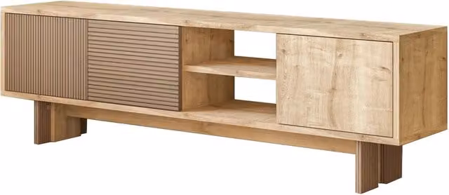 Porta TV in legno "Ravello" - 150 x 30 x 45 cm - Beige