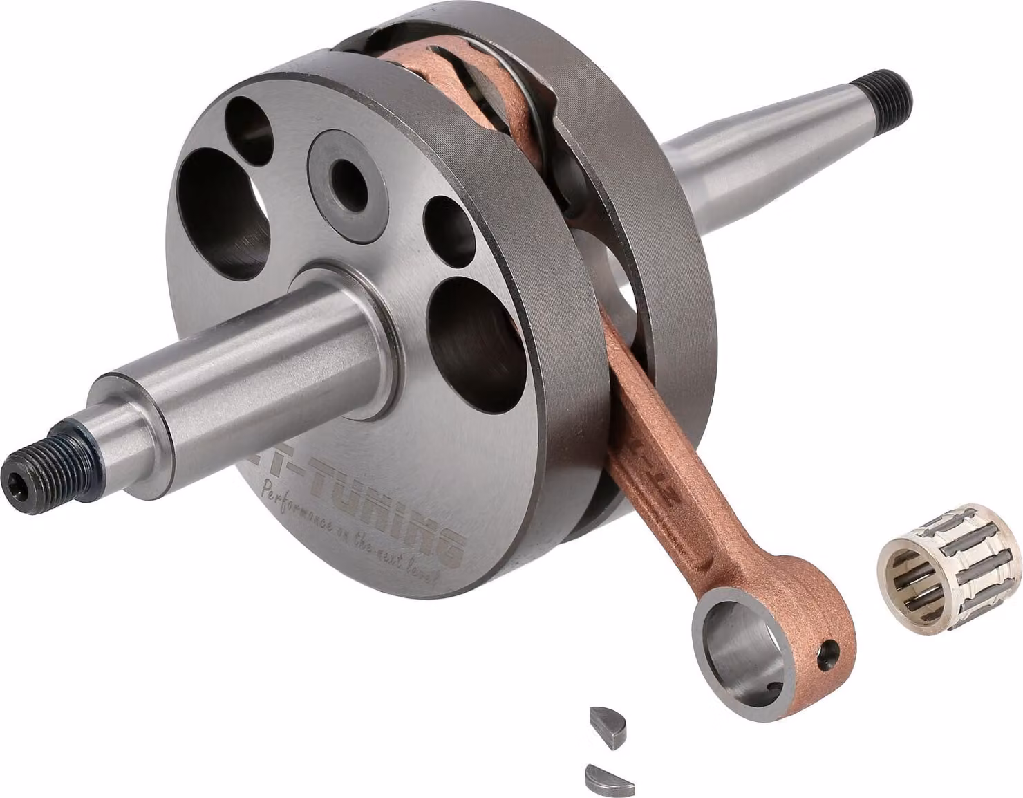 Albero a gomiti Race corsa lunga 52 mm, biella da 90 mm - per Simson S51, KR51/2 Schwalbe, SR50, MS50, S53, S70, SR80, S83