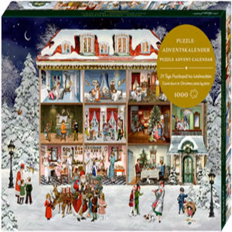 Calendario dell'Avvento a puzzle - La nostra meravigliosa casa di Natale