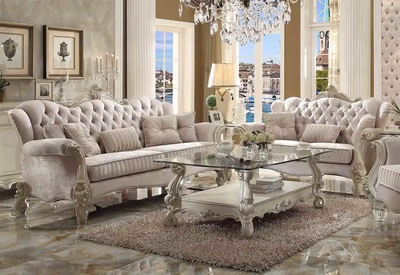 Chesterfield Sofagarnitur 3+2+1 Sitz Set Design Sofa Polster Couchen Couch Luxus