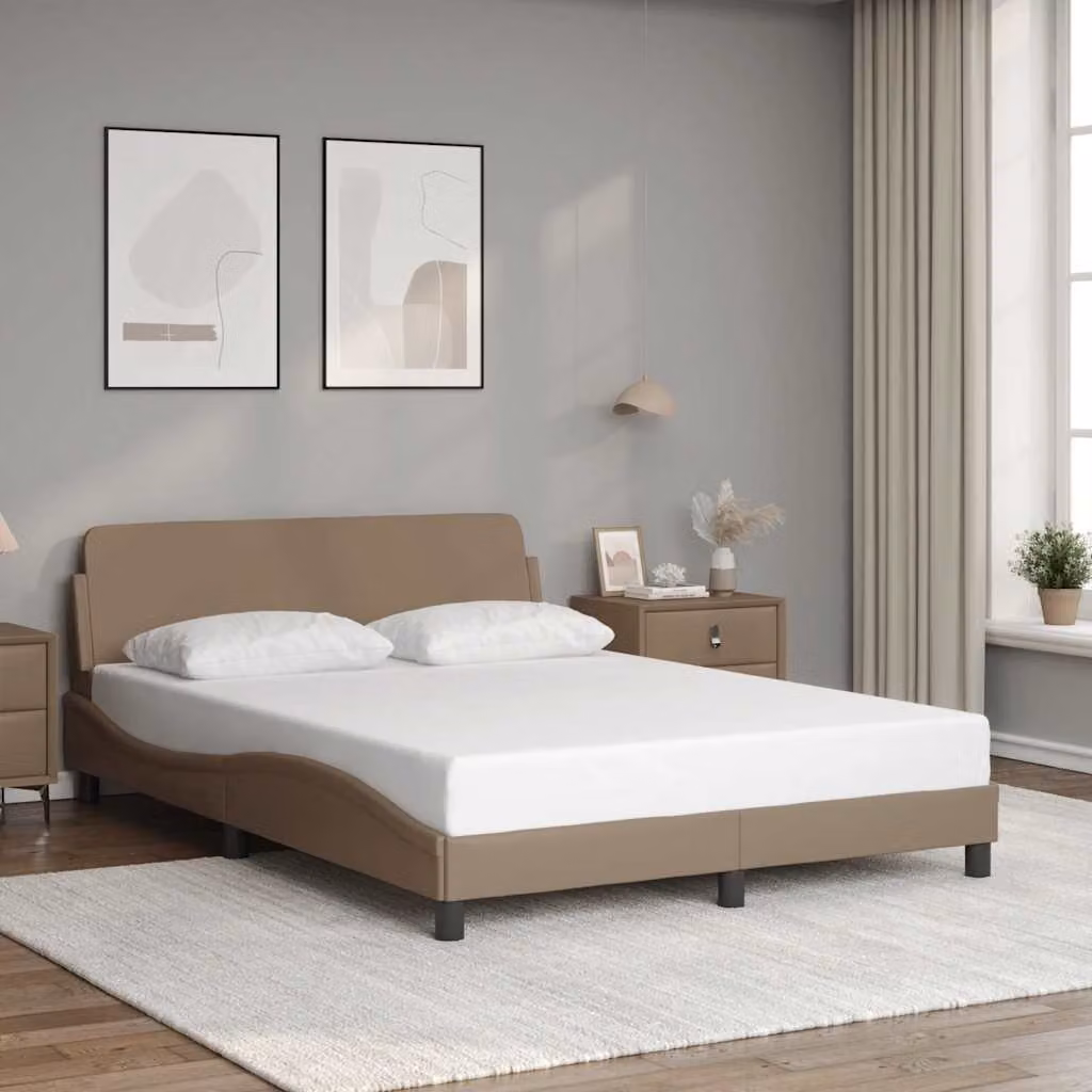vidaXL Giroletto Dover in Similpelle Cappuccino L/P/H: 120 x 200 cm