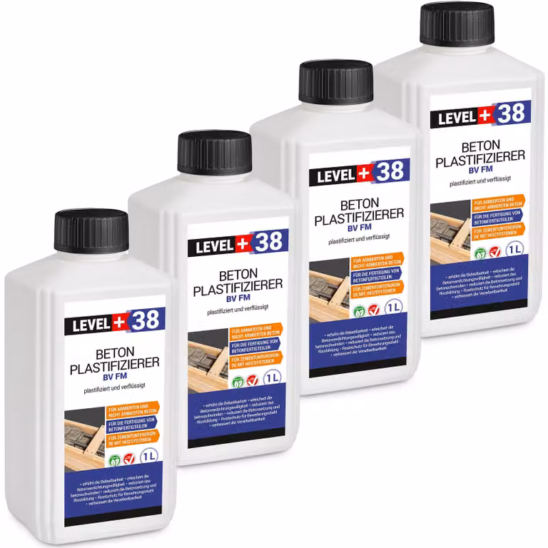 Plastificante per calcestruzzo 4 l plastifica e liquefa Livello+38