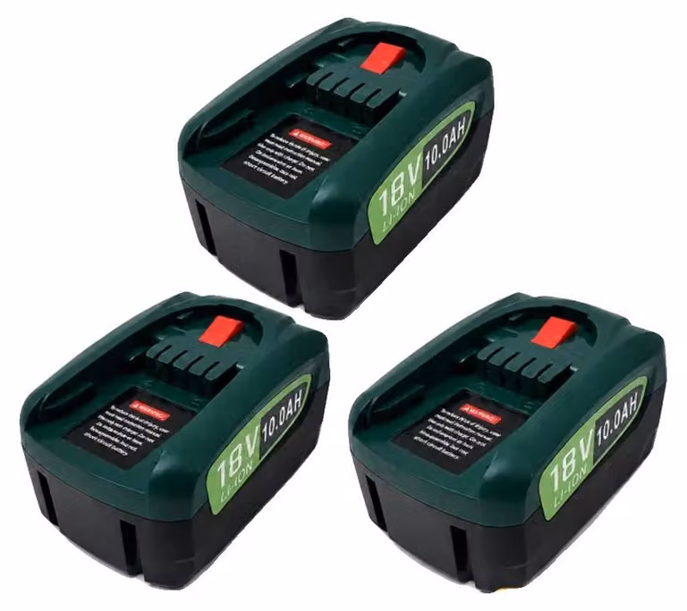 Batterie di ricambio, 18V, capacità 10,0 Ah, modello BS-18V 10.0AH - confezione da 3 pezzi