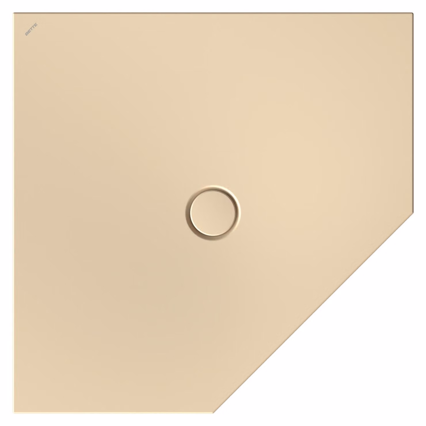 BetteFloor Caro receveurs de douche pentagonaux avec BetteGlasur Plus, 1000x1000mm, 7211-441PLUS, 7211-441PLUS
