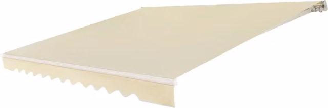 Tenda da sole retrattile HELLOSHOP26 in alluminio e poliestere beige con bracci a scomparsa e apertura a manovella, L: 300 cm, P: 250 cm