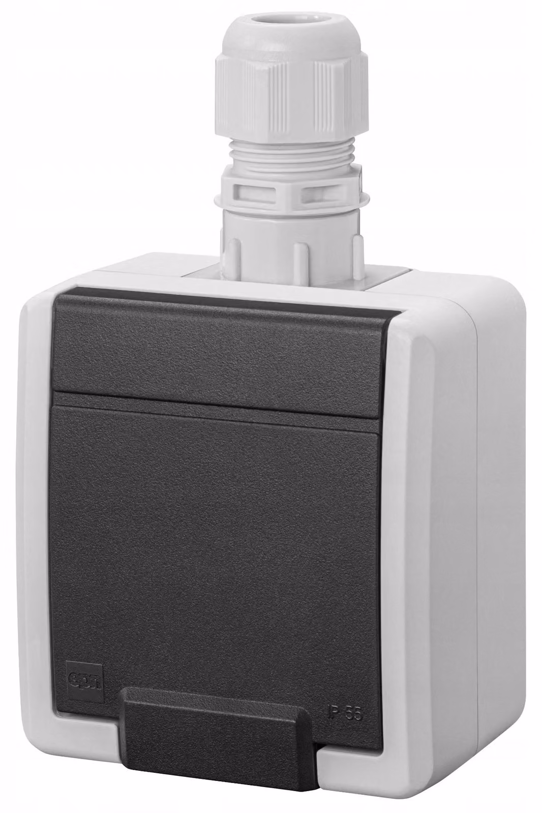 Elektro-Plast | Presa Impermeabile Aquant GNT 2P+Z - Grigia - IP65 - Per Uso Esterno - Resistente Alle Intemperie