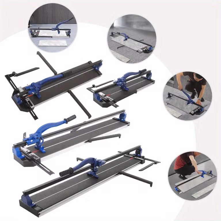 Tagliapiastrelle – Tagliapiastrelle manuale – Blu e nero – Alluminio – Utensili da taglio professionali