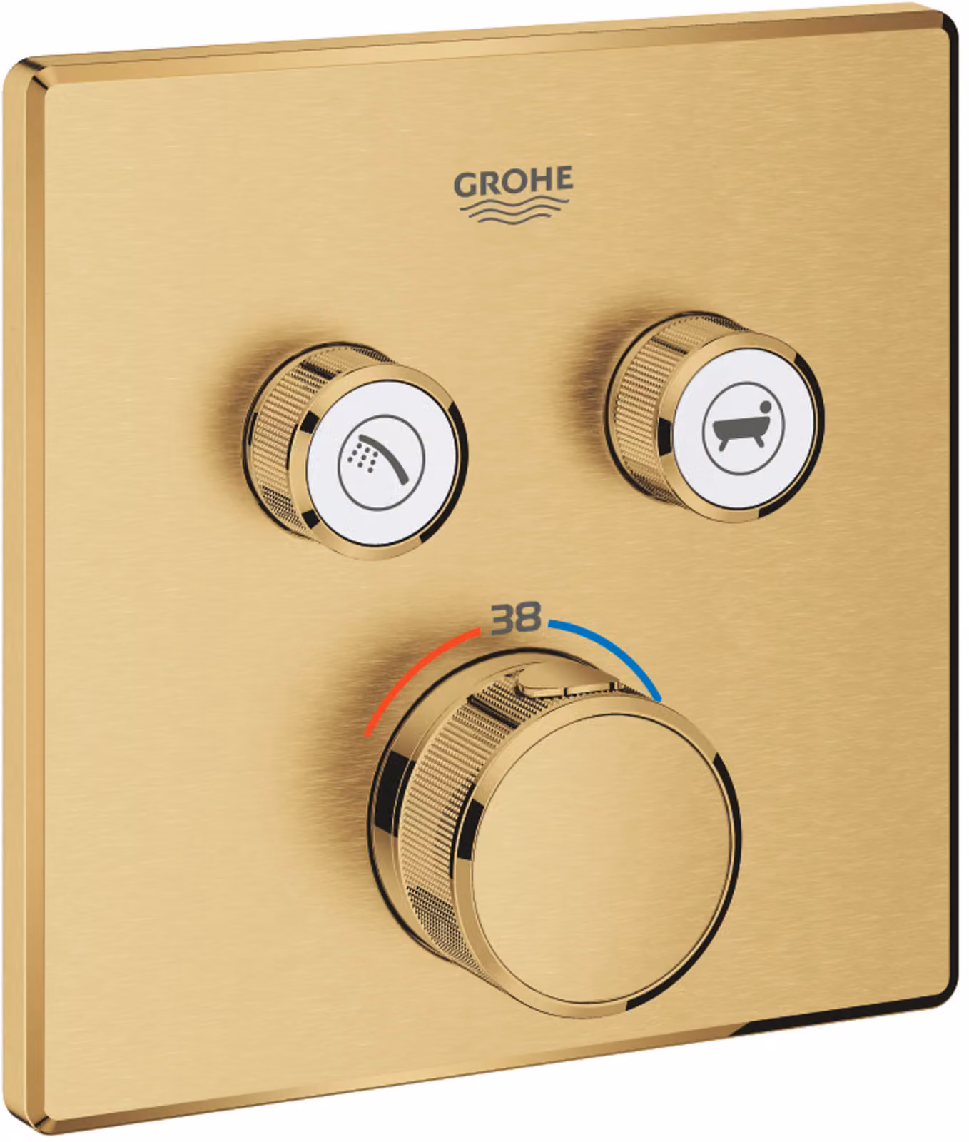 Thermostat Grohe Grohtherm SmartControl avec deux vannes d'arrêt, 29124GN0, 29124GN0
