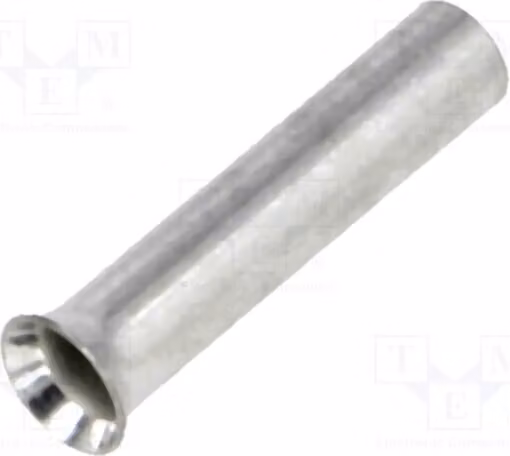 50 connettori a crimpare: terminale a bussola da 1,5 mm², 10 mm, monoconduuttore, in rame stagnato, modello BM 01505, per cavi