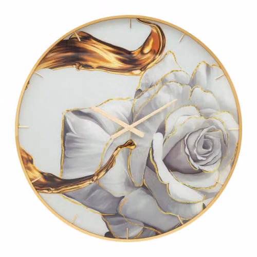 Orologi OROLOGIO GLASS ROSE CM Ø 80X5 Mauro Ferretti