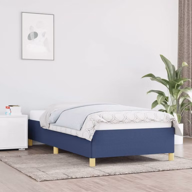 The Living Store Rete da letto blu 100x200 cm Tessuto