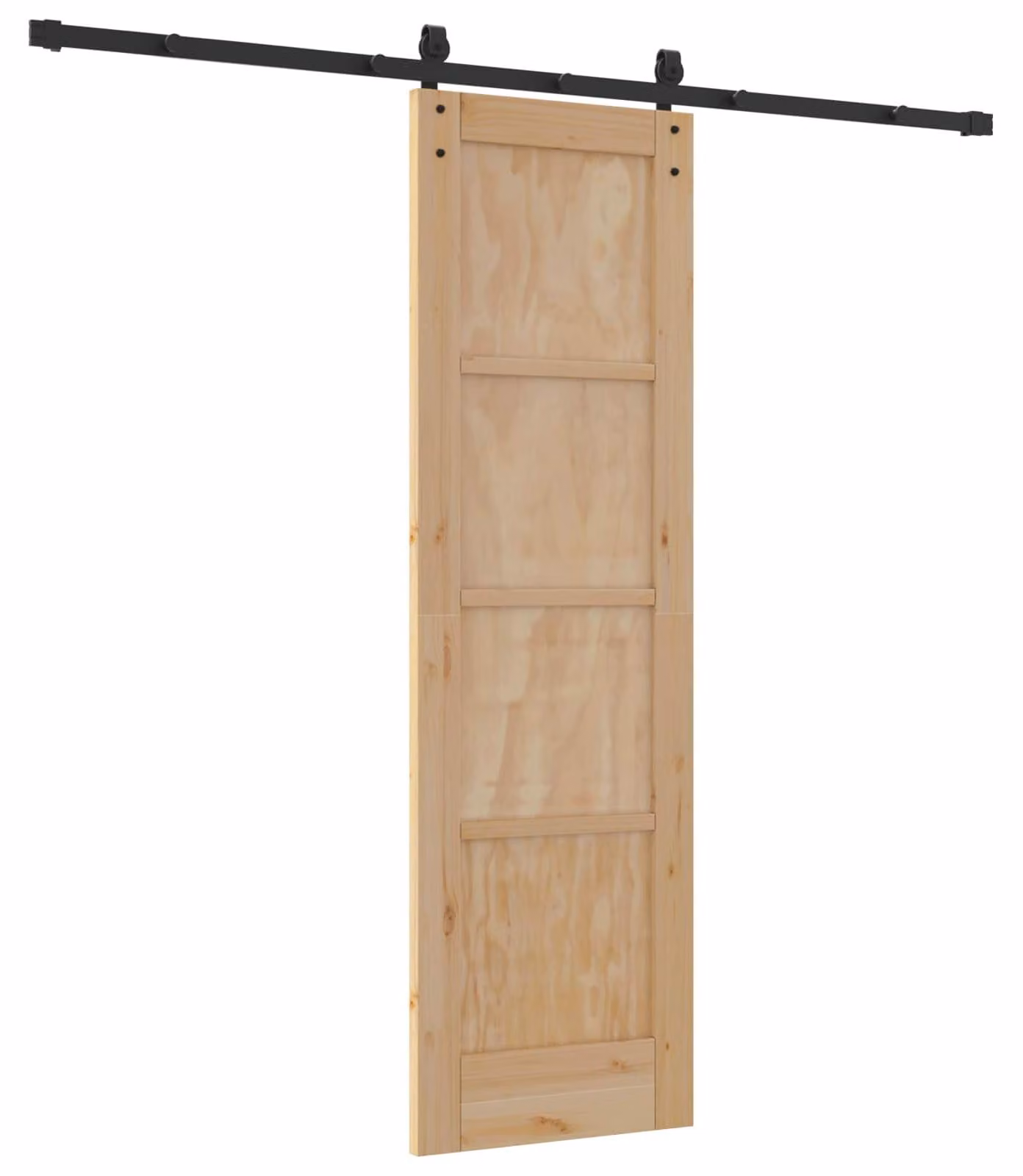 Porta scorrevole Naturale 61 x 198,5 cm Legno Massello di Pino