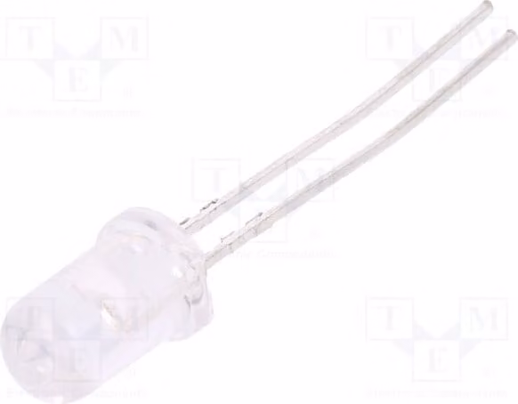 2 LED, 20mA, HLMP-EG3G-VX0DD, diodi LED a montaggio su circuito stampato (THT), 5mm, 4200÷9300 mcd, colore rosso, angolo di emissione 30°, 1,8÷2,4V, 5mm
