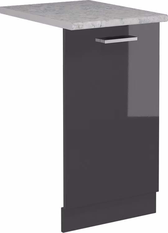 Pannello frontale della lavastoviglie Vicco R-Line Antracite lucido 45 cm , PL Marmo, Model 55009