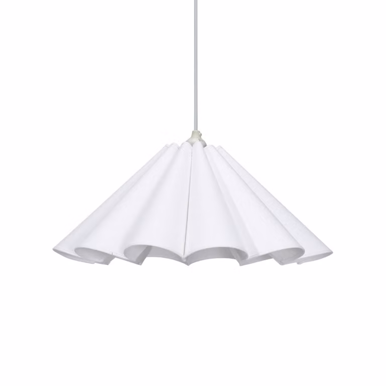 PR Home Lampada a sospensione Frenja, dimmerabile, Bianco / Opale, Soggiorno / Sala da pranzo, Tessuto / Stoffa / Seta, Scandinavo, Lampada a sospensione