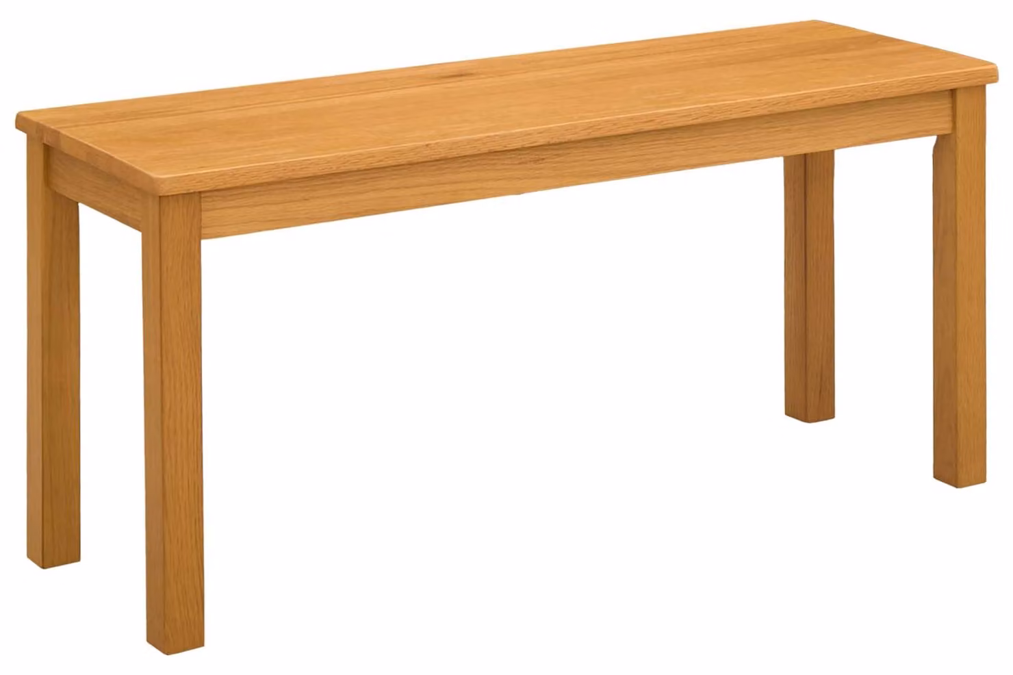 Tavolo da pranzo, dimensioni 95 x 32 x 45 cm, legno di quercia massello, finitura naturale
