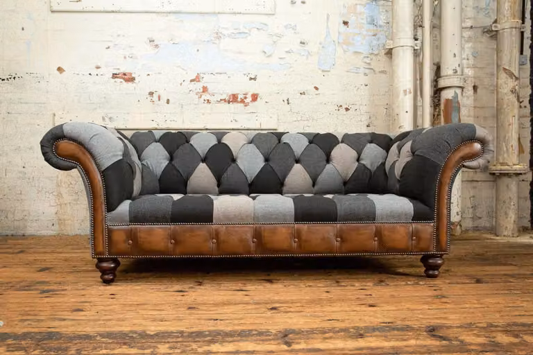 Chesterfield Design Couch 3er Deisitzer Couchen Sofa Sitz Polster Sofas