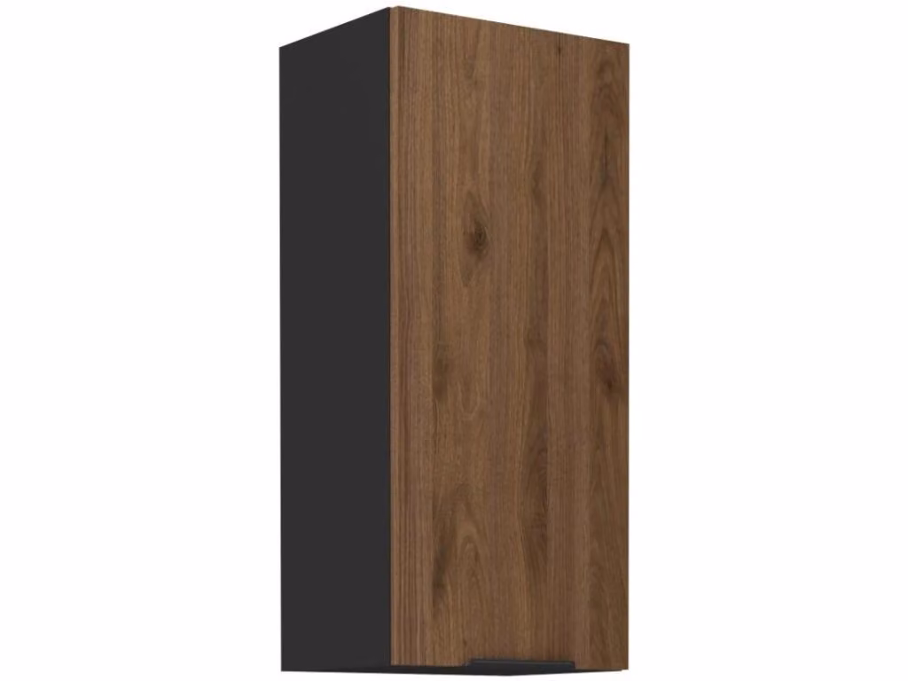 Pensile alto TOVA - larghezza 40 cm, noce okapi / nero